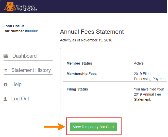 Membership Fee Statement Filing Instructions Membership Fee Statement Filing Instructions